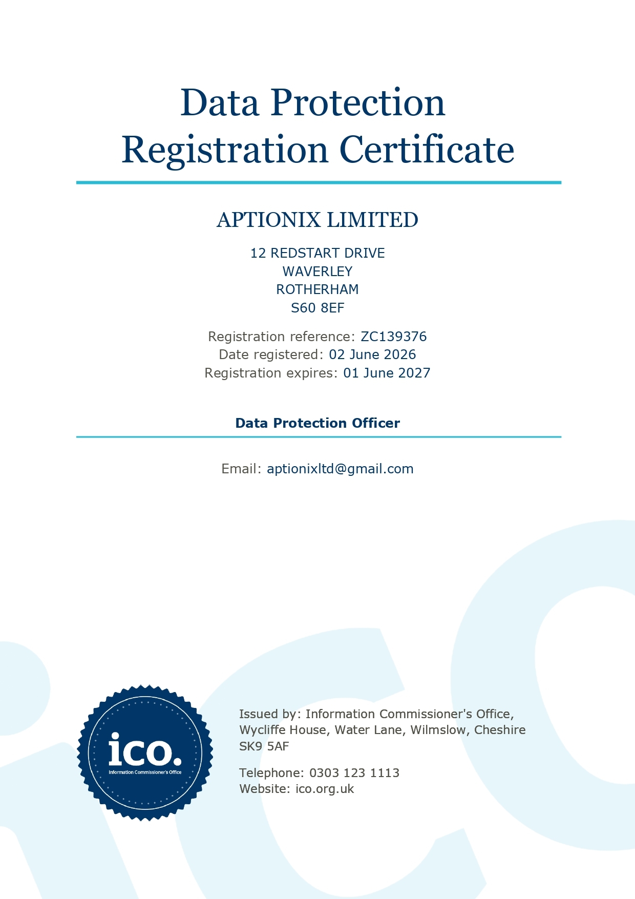 Certification